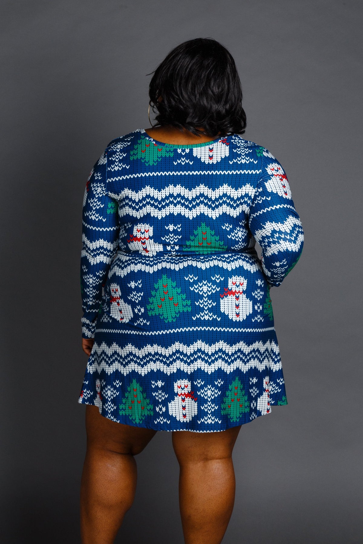 The Eggnog Aficionado | Snowman Print Christmas Skater Dress - Shinesty - Flyclothing LLC