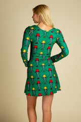 The Fragile | Leg Lamp Christmas Skater Dress - Shinesty