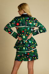 The Christmas Tree Camo | Christmas Tree Print Women's Suit - Shinesty