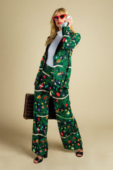 The Christmas Tree Camo | Womens Christmas Tree Print Pant - Shinesty