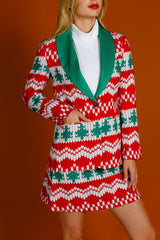 The Red Ryder | Women's Knit Print Christmas Suit - Shinesty