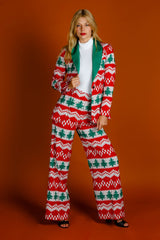 The Red Ryder | Women's Knit Print Christmas Suit - Shinesty