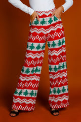 The Red Ryder | Women's Knit Print Christmas Pant - Shinesty