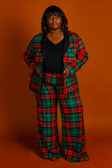 The Lincoln Log Love Daddy/Lady | Women's Green Plaid Christmas Suit - Shinesty - Flyclothing LLC