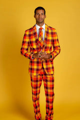 That 70s Suit | Thanksgiving Plaid Suit - Shinesty