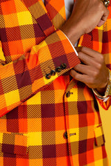 That 70s Suit | Thanksgiving Plaid Suit - Shinesty