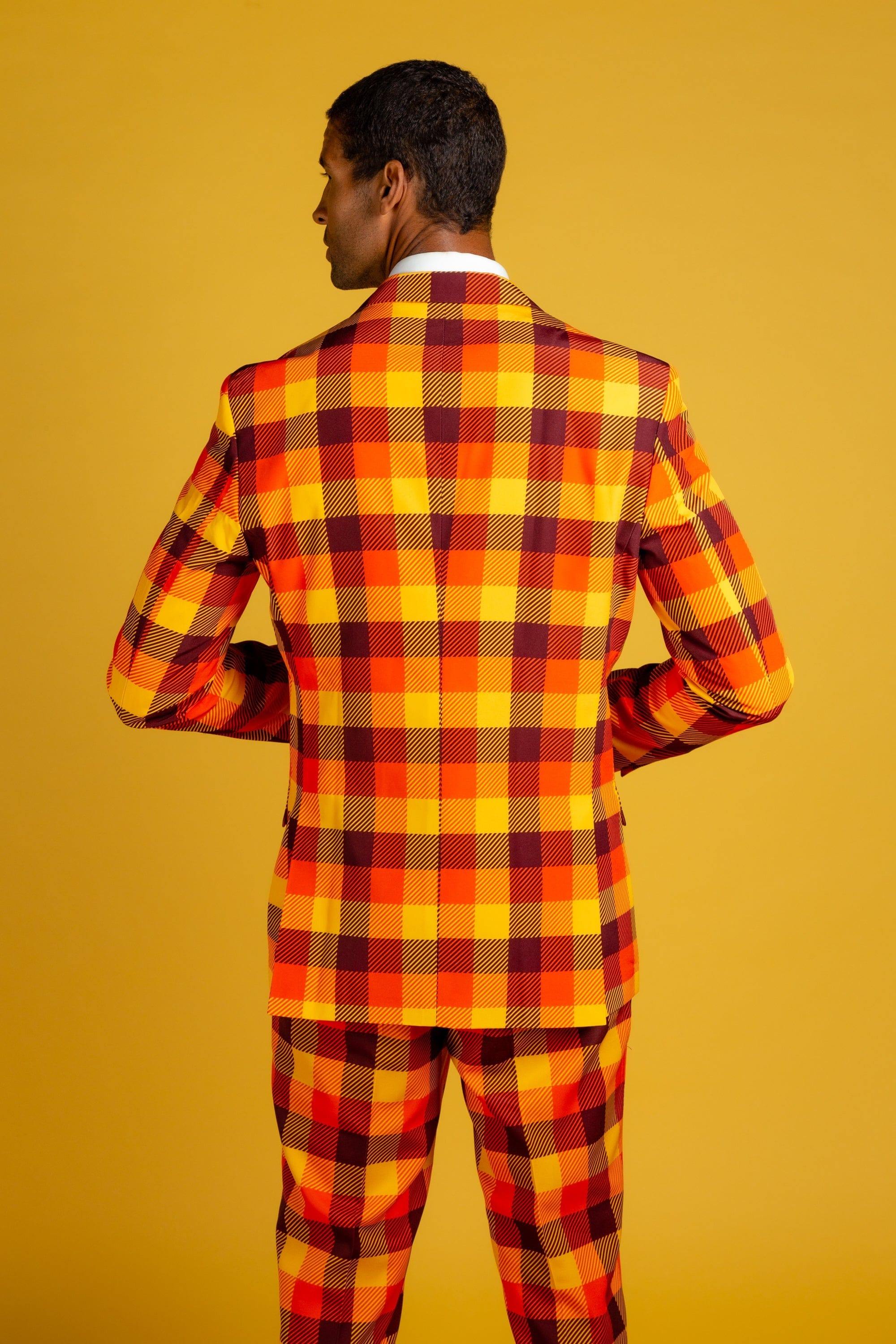 That 70s Suit | Thanksgiving Plaid Suit - Shinesty