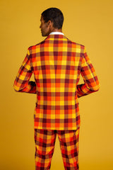 That 70s Suit | Thanksgiving Plaid Suit - Shinesty