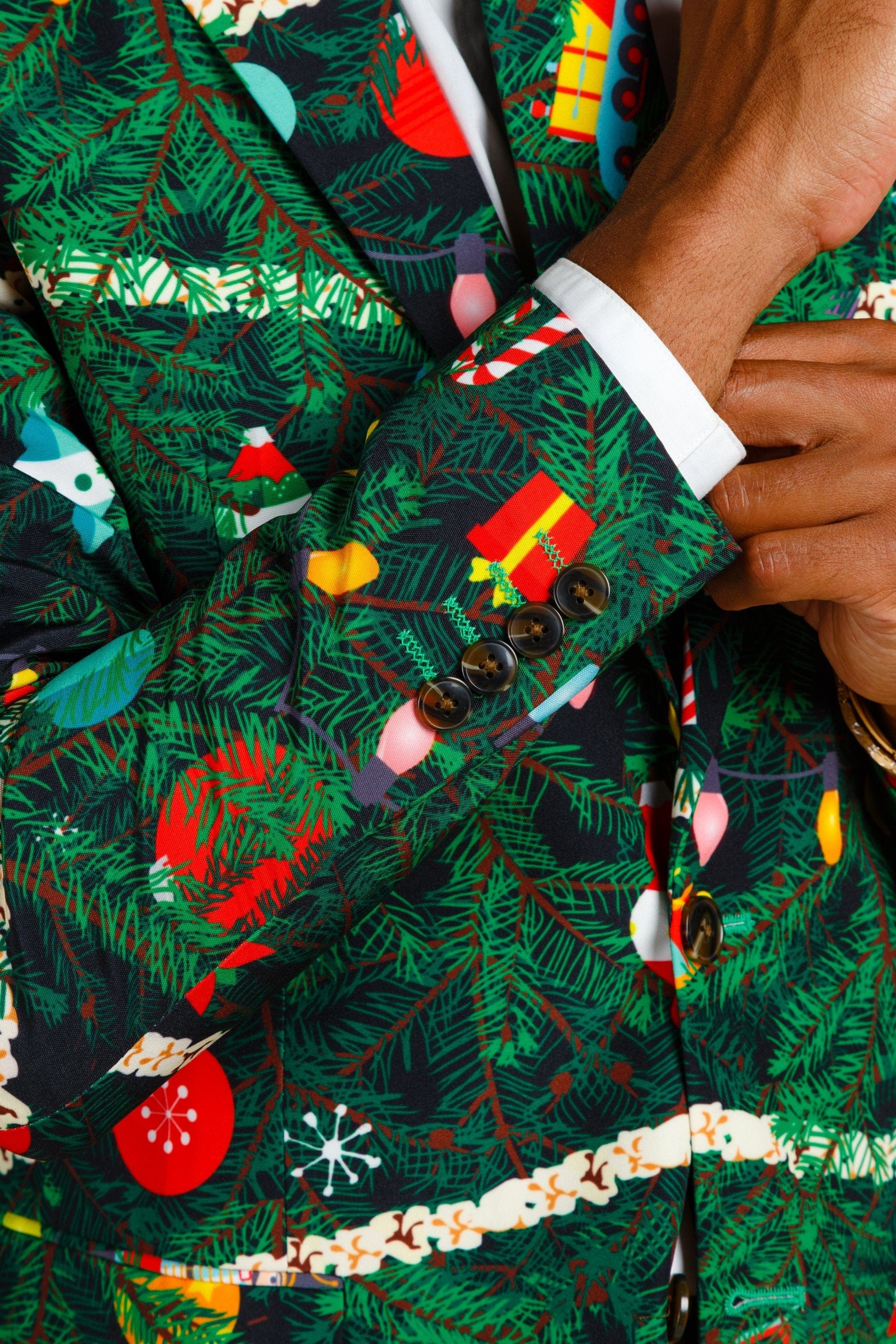 The Christmas Tree Camo | Mens Christmas Tree Print Suit - Shinesty