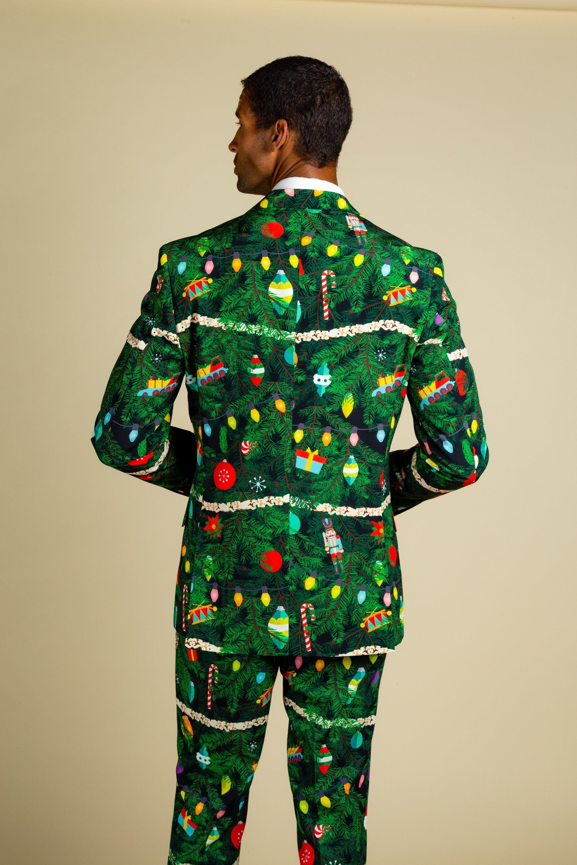 The Christmas Tree Camo | Mens Christmas Tree Print Suit - Shinesty