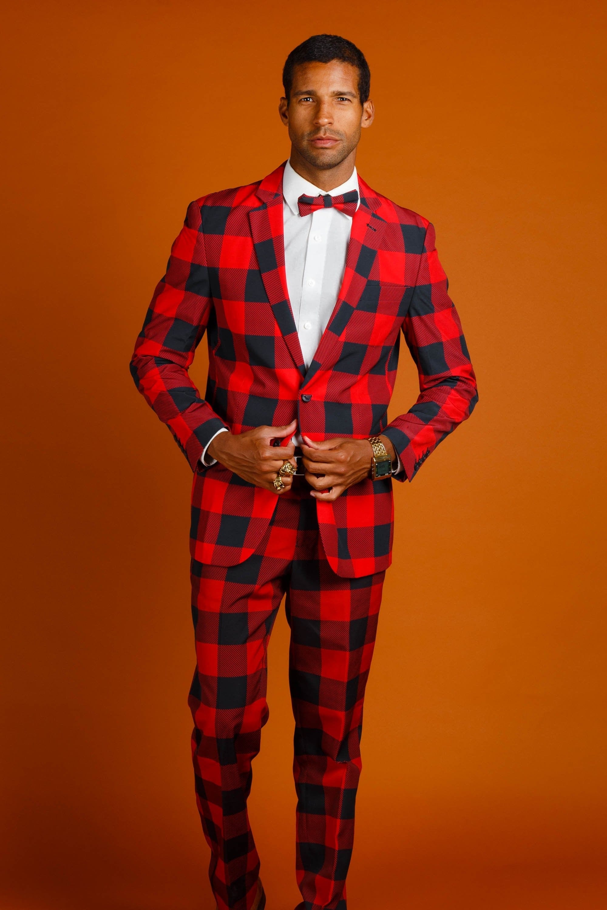 The Red & Black Lumberjack | Buffalo Check Suit - Shinesty