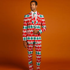 The Red Ryder | Knit Print Christmas Suit - Shinesty