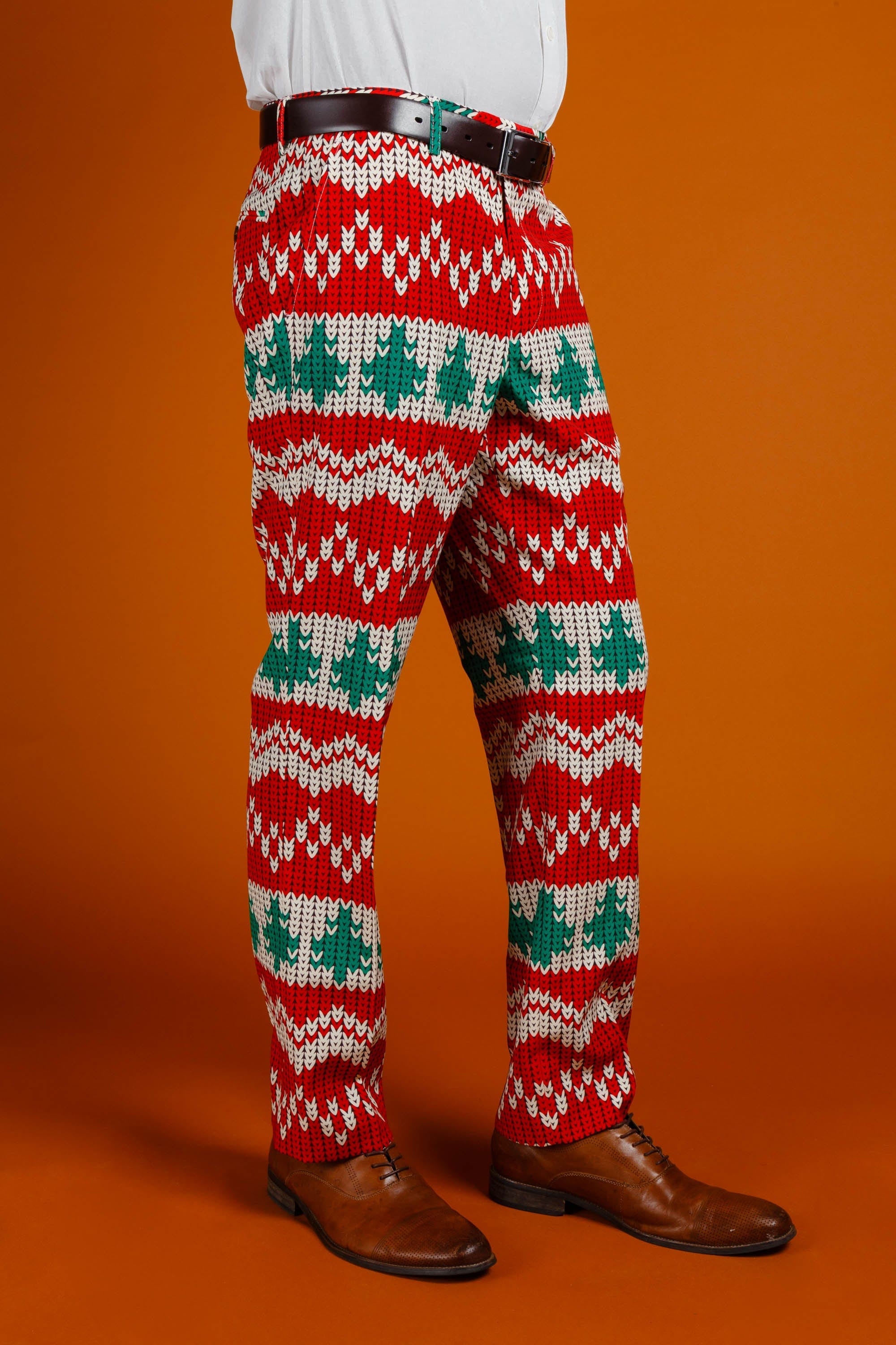 The Red Ryder | Knit Print Christmas Suit - Shinesty