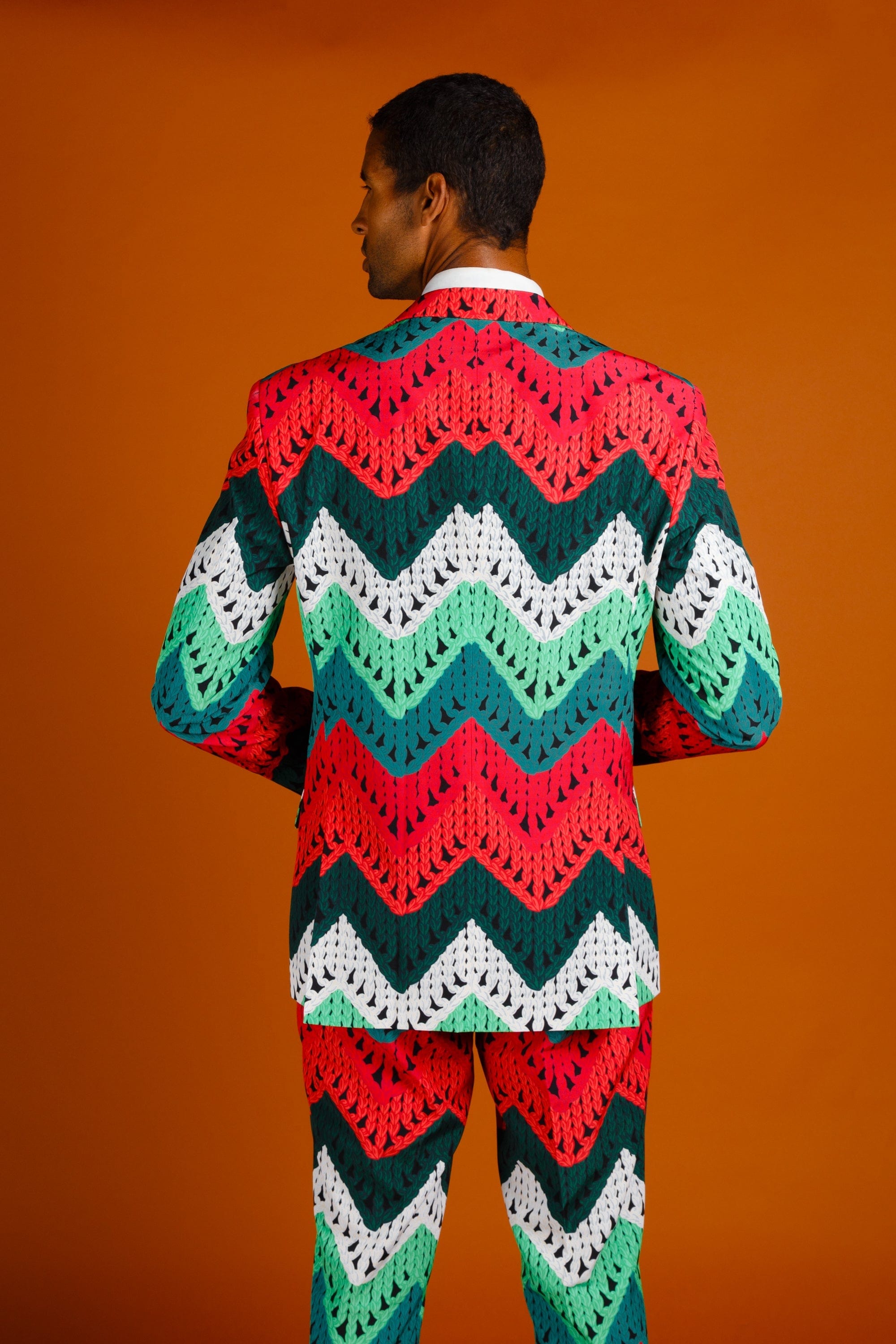 The Dapper Doily | Quilted Print Christmas Suit - Shinesty