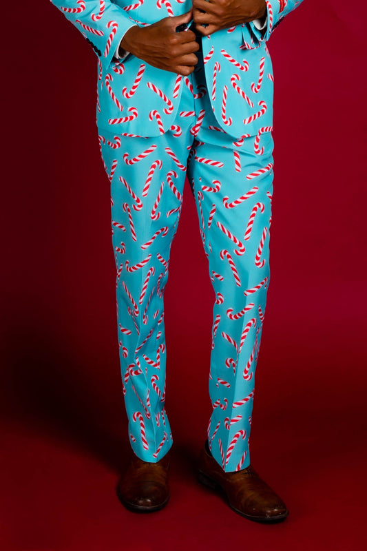 The Peppermint Pimp Canes | Candy Cane Print Christmas Pants - Shinesty