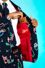 The Naughty Neon Noel | Neon Lights Christmas Suit - Shinesty - Flyclothing LLC