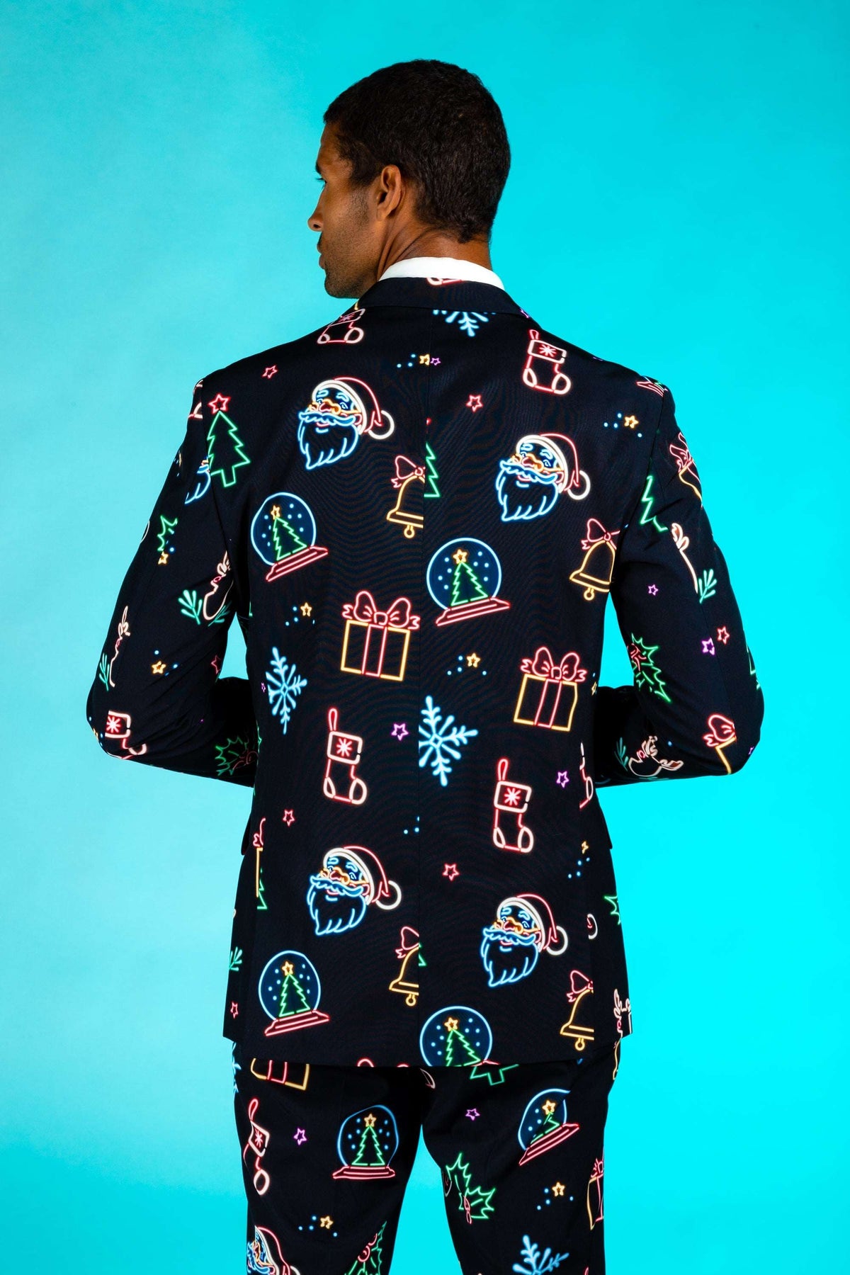 The Naughty Neon Noel | Neon Lights Christmas Suit - Shinesty - Flyclothing LLC