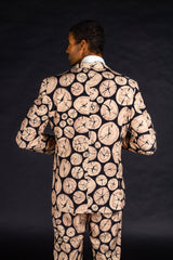 The Xmas Morning Wood | Wood Print Christmas Suit - Shinesty
