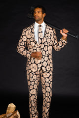 The Xmas Morning Wood | Wood Print Christmas Suit - Shinesty
