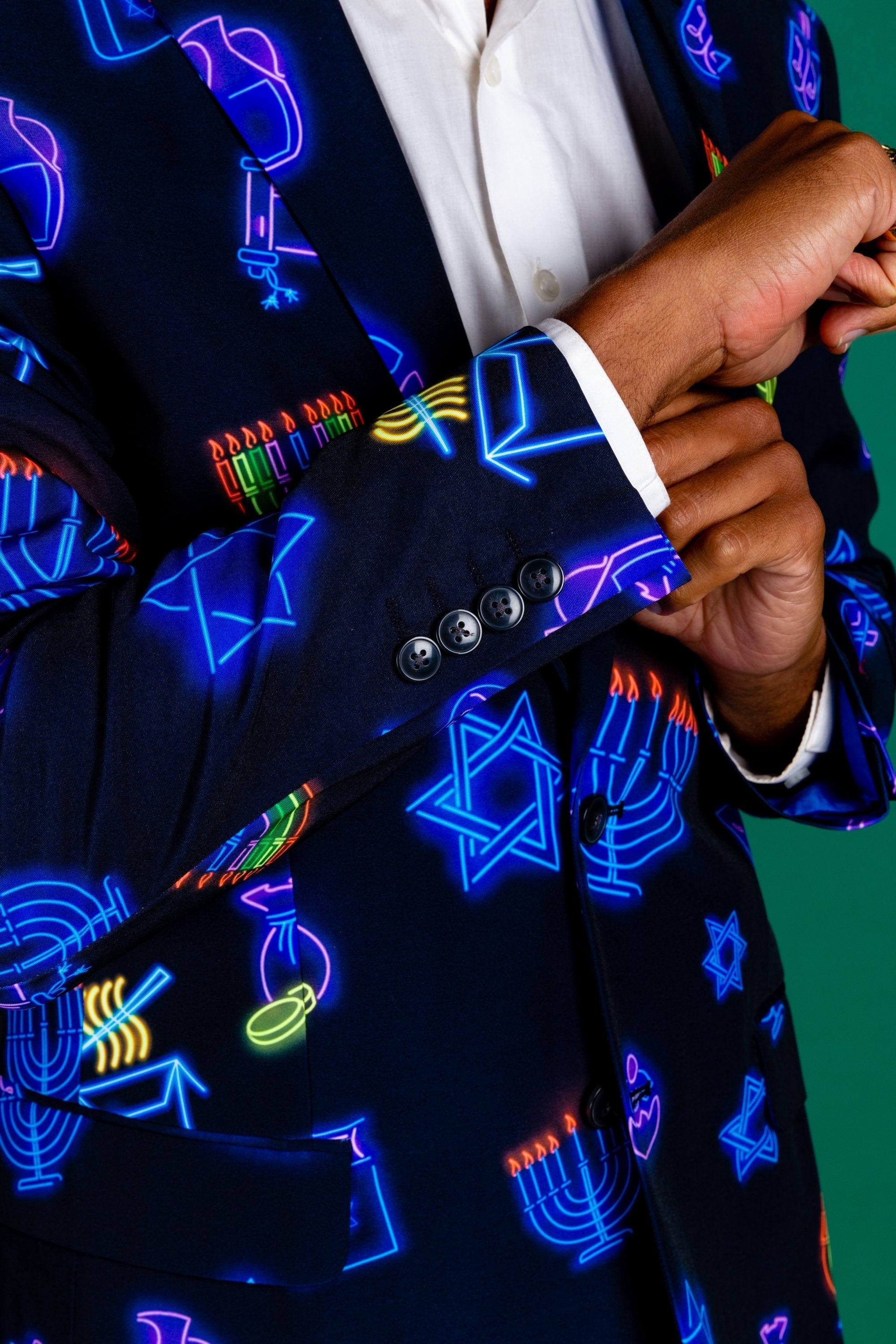 The Latke'd and Loaded | Hanukkah Suit - Shinesty