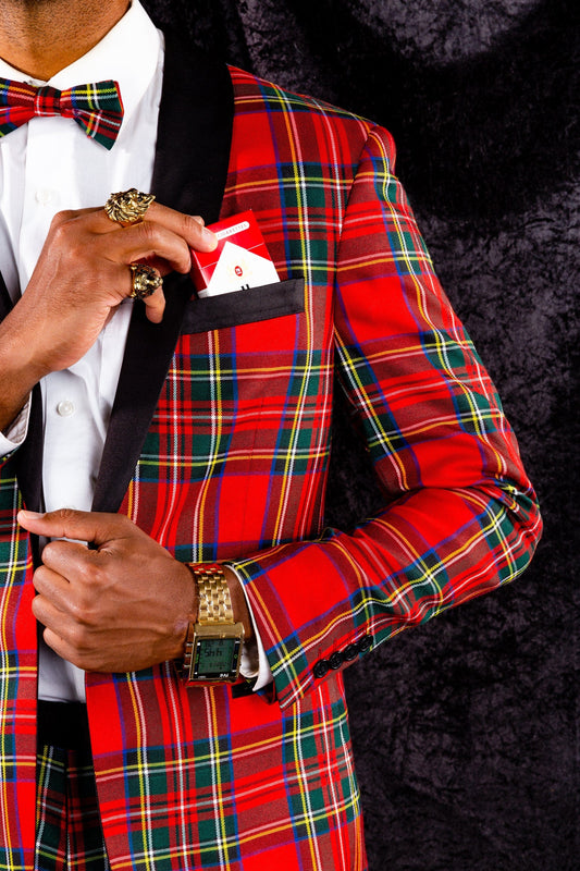 The Rockefeller | Tartan Plaid Tuxedo - Shinesty