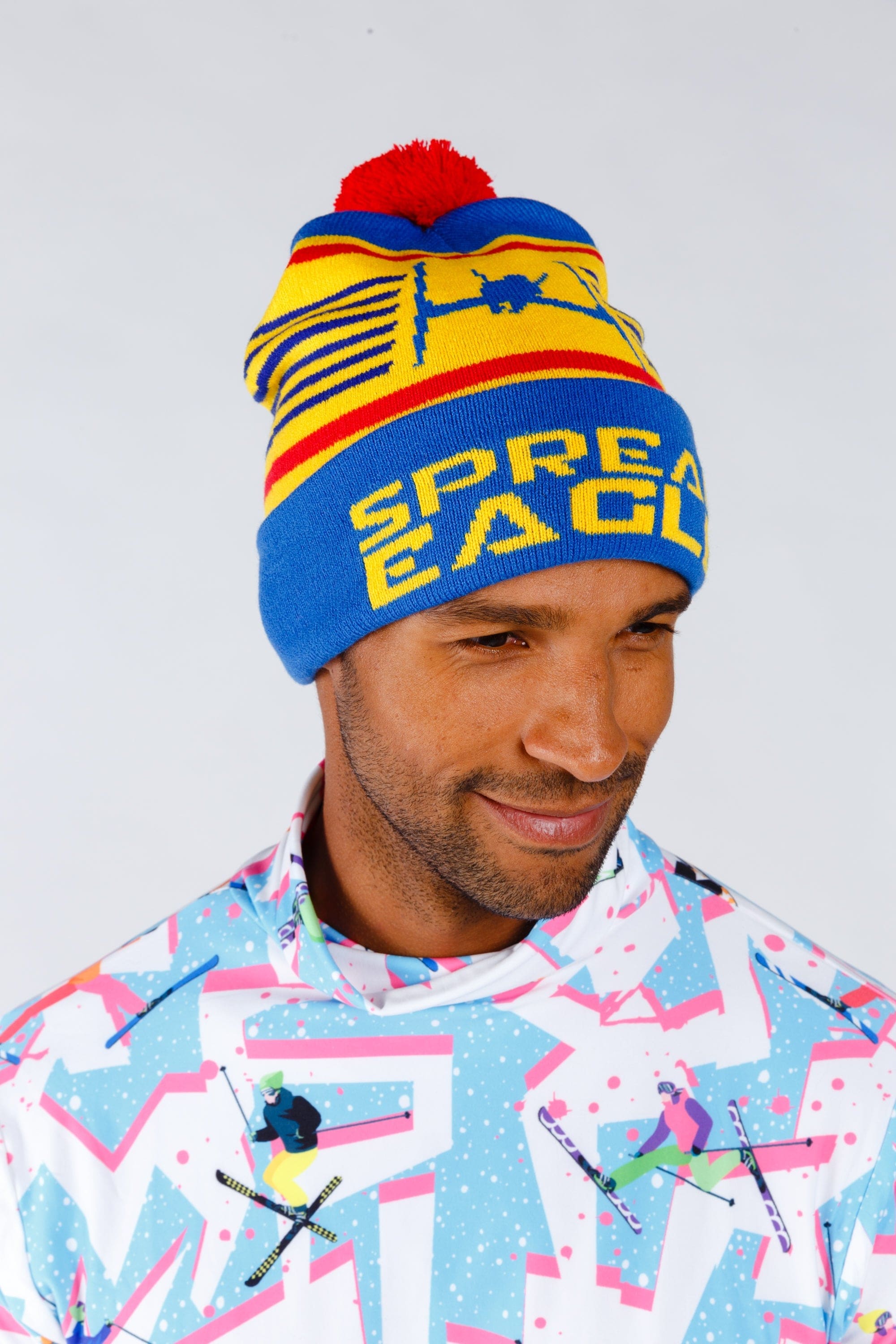 The Spread Eagle | Retro Ski Beanie - Shinesty