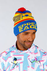 The Spread Eagle | Retro Ski Beanie - Shinesty