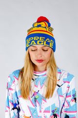 The Spread Eagle | Retro Ski Beanie - Shinesty