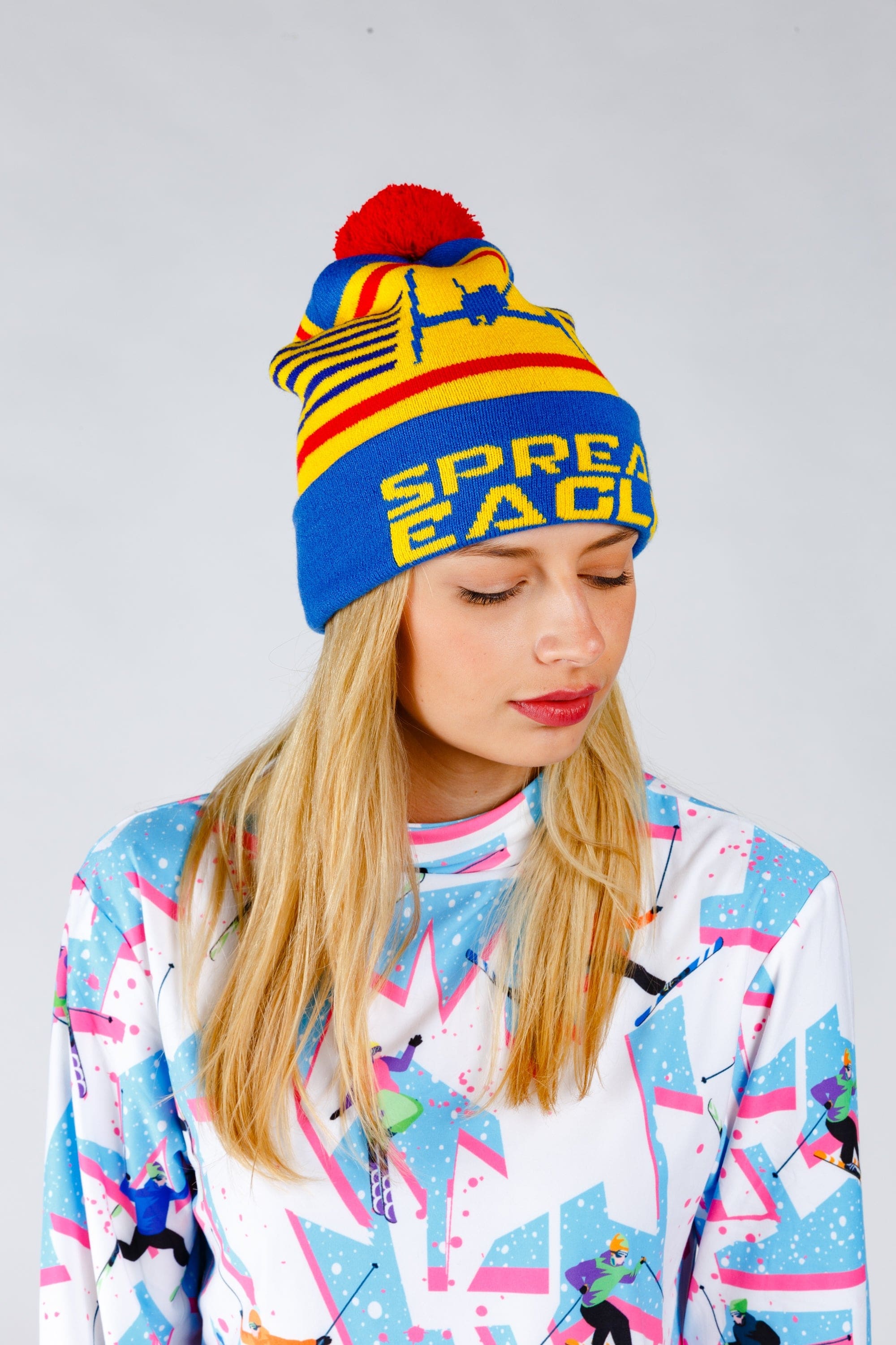The Spread Eagle | Retro Ski Beanie - Shinesty