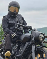 Downside Men's Motorcycle Leather Vest - First Manufacturing Company - Flyclothing LLC