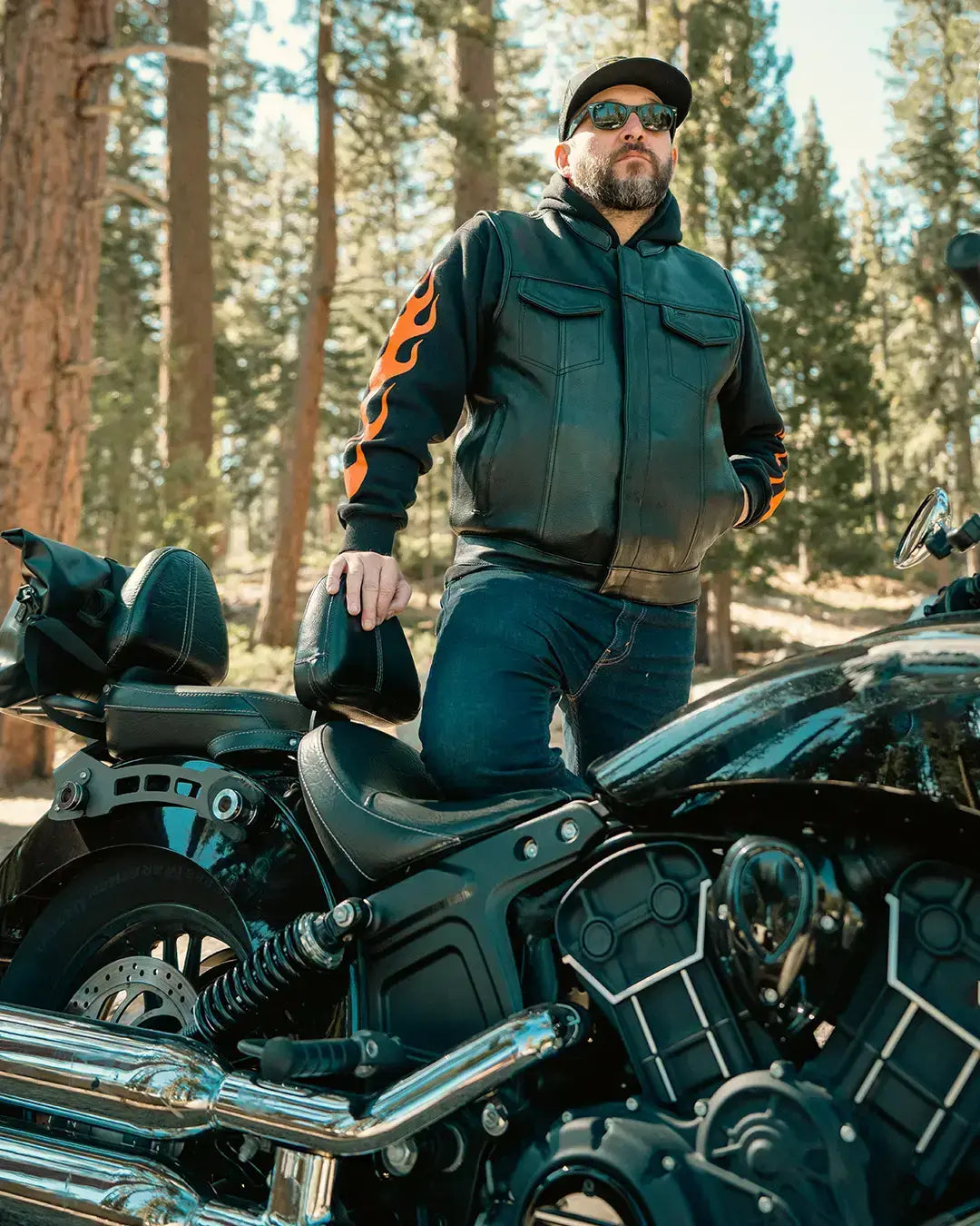 Blaster Men's Leather Motorcycle Vest - First Manufacturing Company - Flyclothing LLC