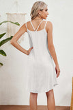 Eyelet Scoop Neck Double Strap Dress - Trendsi - Flyclothing LLC