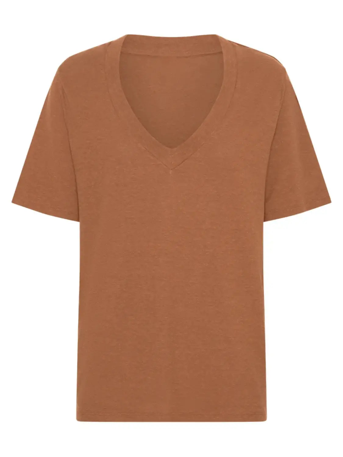 V-Neck Short Sleeve T-Shirt - Trendsi - Flyclothing LLC