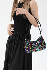 Sequin Double Strap Shoulder Bag - Trendsi
