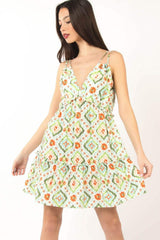 VERY J Floral Back Smocked Ruffled Mini Dress - Trendsi - Flyclothing LLC