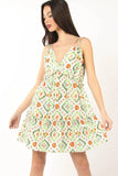 VERY J Floral Back Smocked Ruffled Mini Dress - Trendsi