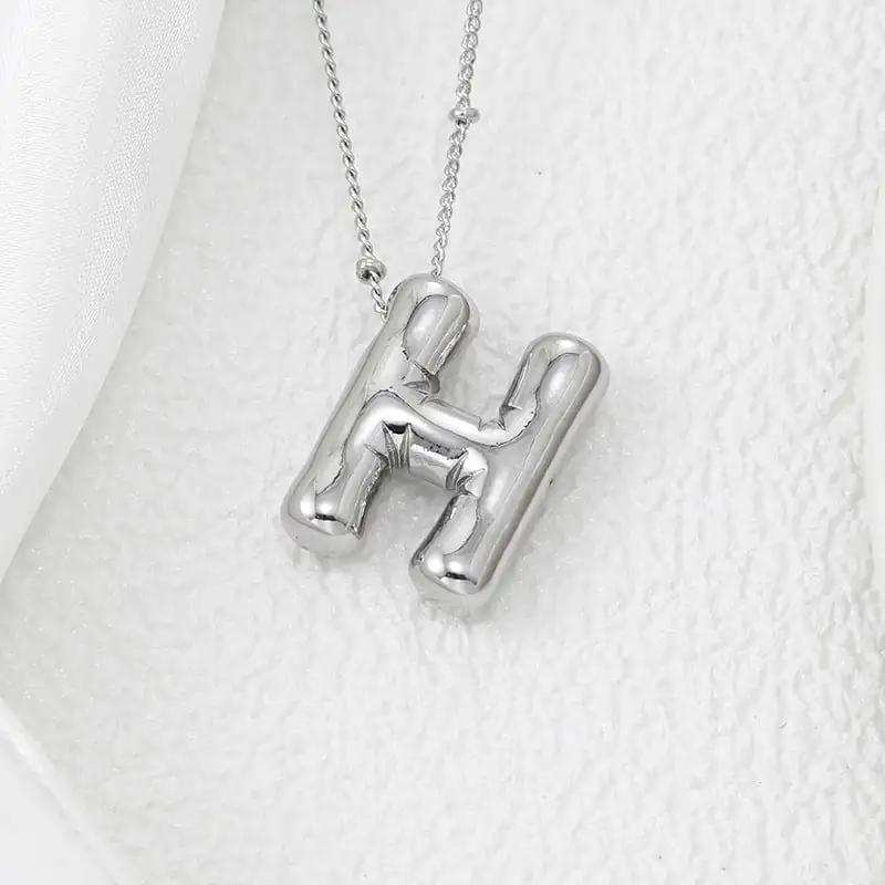 Copper Bubble Letter Pendant Necklace - Trendsi - Flyclothing LLC