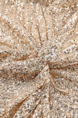 Sequin Knot Round Neck Long Sleeve Mini Dress - Trendsi - Flyclothing LLC