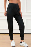 High Waist Joggers with Pockets - Trendsi - Flyclothing LLC