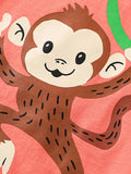 Children's Monkey Graphic Short Sleeve T-Shirt - Trendsi - Flyclothing LLC