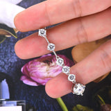 4 Carat Moissanite 925 Sterling Silver Earrings - Trendsi - Flyclothing LLC