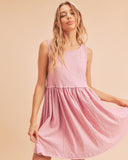 Aemi + Co Round Neck Mini Tank Dress - Trendsi
