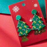 Christmas Tree Drop Earrings - Trendsi - Flyclothing LLC