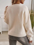 Devine Tied Round Neck Dropped Shoulder Cardigan - Trendsi - Flyclothing LLC