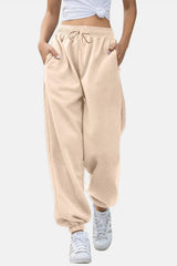 Elastic Waist Joggers with Pockets - Trendsi - Flyclothing LLC