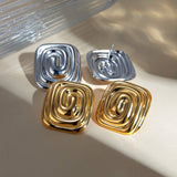 Stainless Steel Stud Earrings - Trendsi - Flyclothing LLC