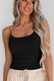 Ribbed Scoop Neck Cami - Trendsi