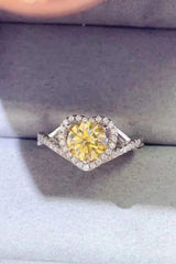 1 Carat Moissanite 925 Sterling Silver Heart Ring - Trendsi - Flyclothing LLC