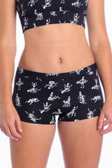 The Bare Back Bones | Glow in the Dark Skeletons Modal Boyshort Underwear