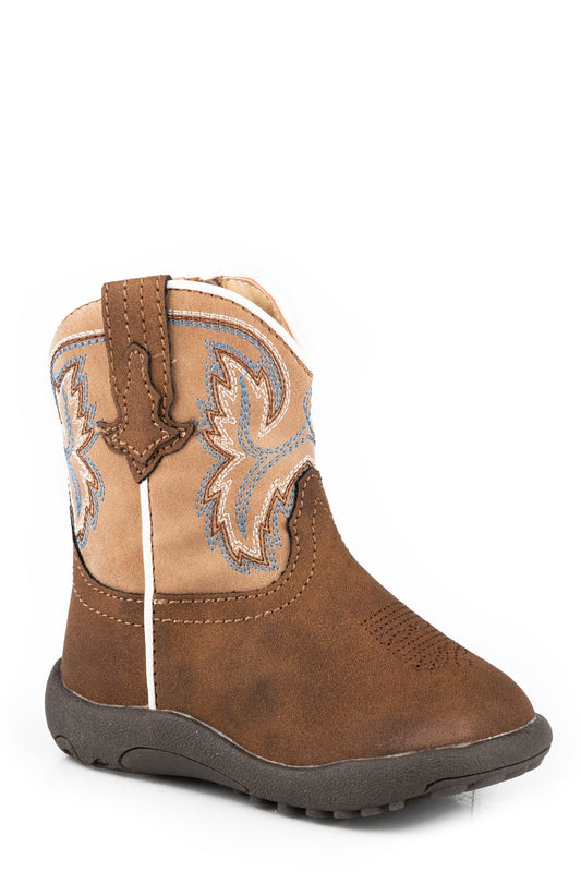 Roper Infants Boys Brown Vamp With Tan Shaft - Roper